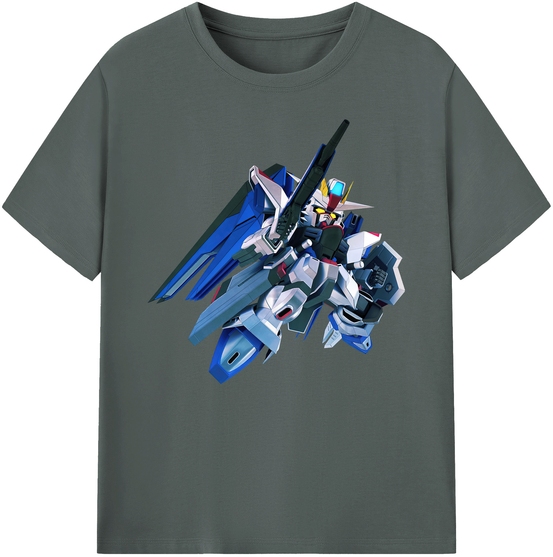 （画像用） 機動戦士ガンダム Mobile Suit Gundam 綿100％ メンズ半袖Tシャツ｜肌触りやわらか＆通気性